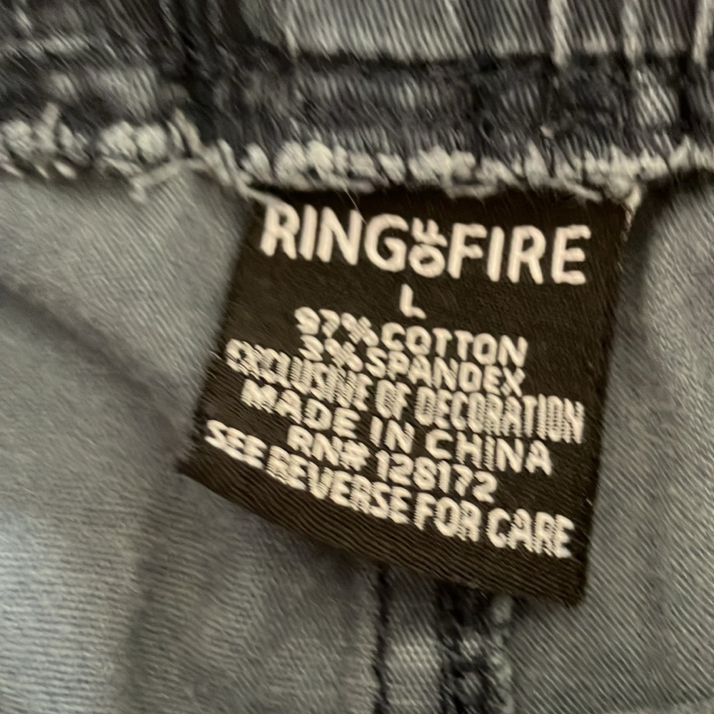 Ring of Fire grey camouflage joggers size L good used condition‎ - Picture 4 of 6